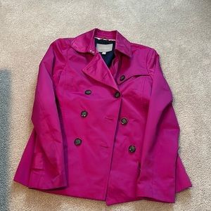 Women Banana Republic Pink Short Trench Xs